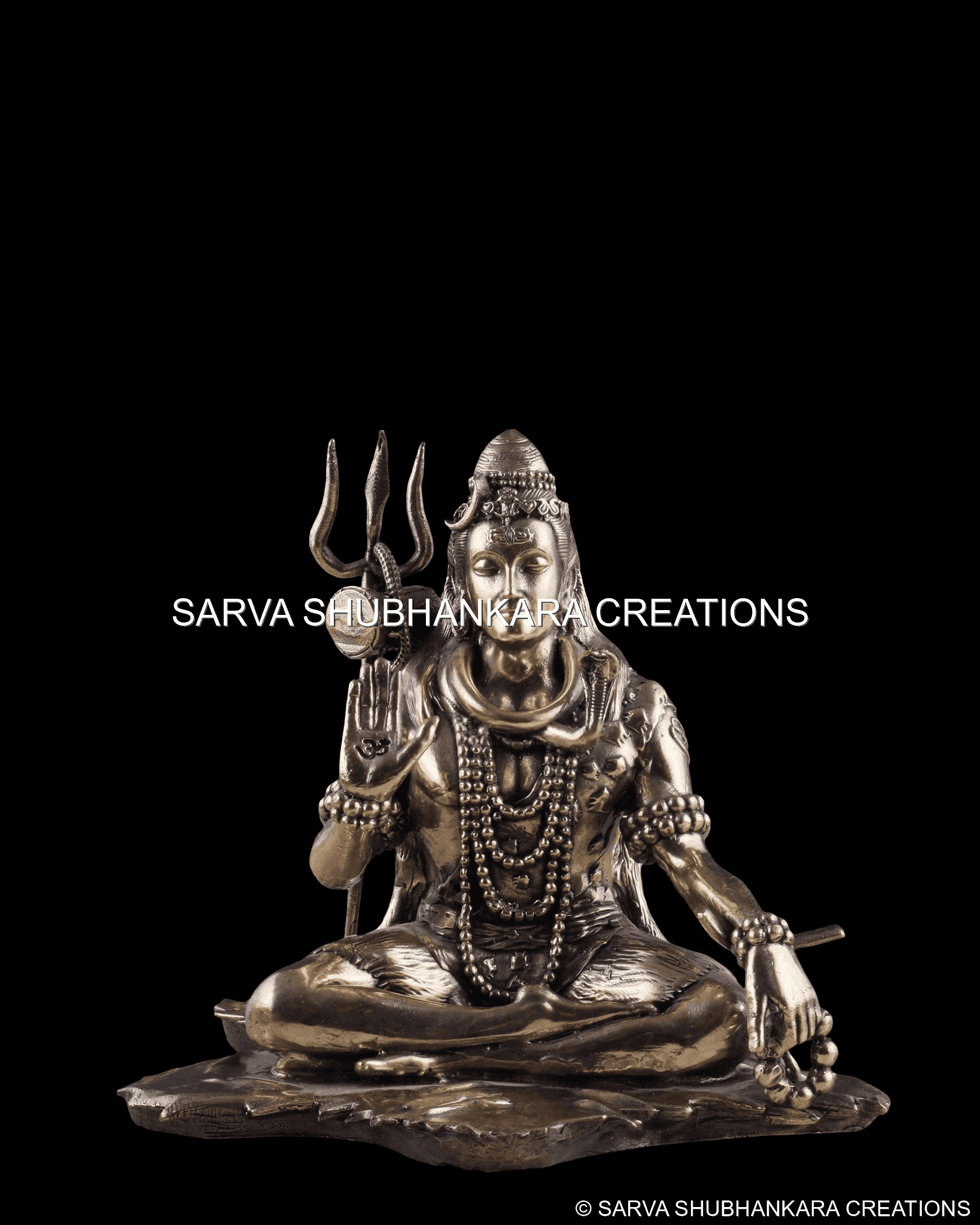 Lord Shiva Sitting with Mala