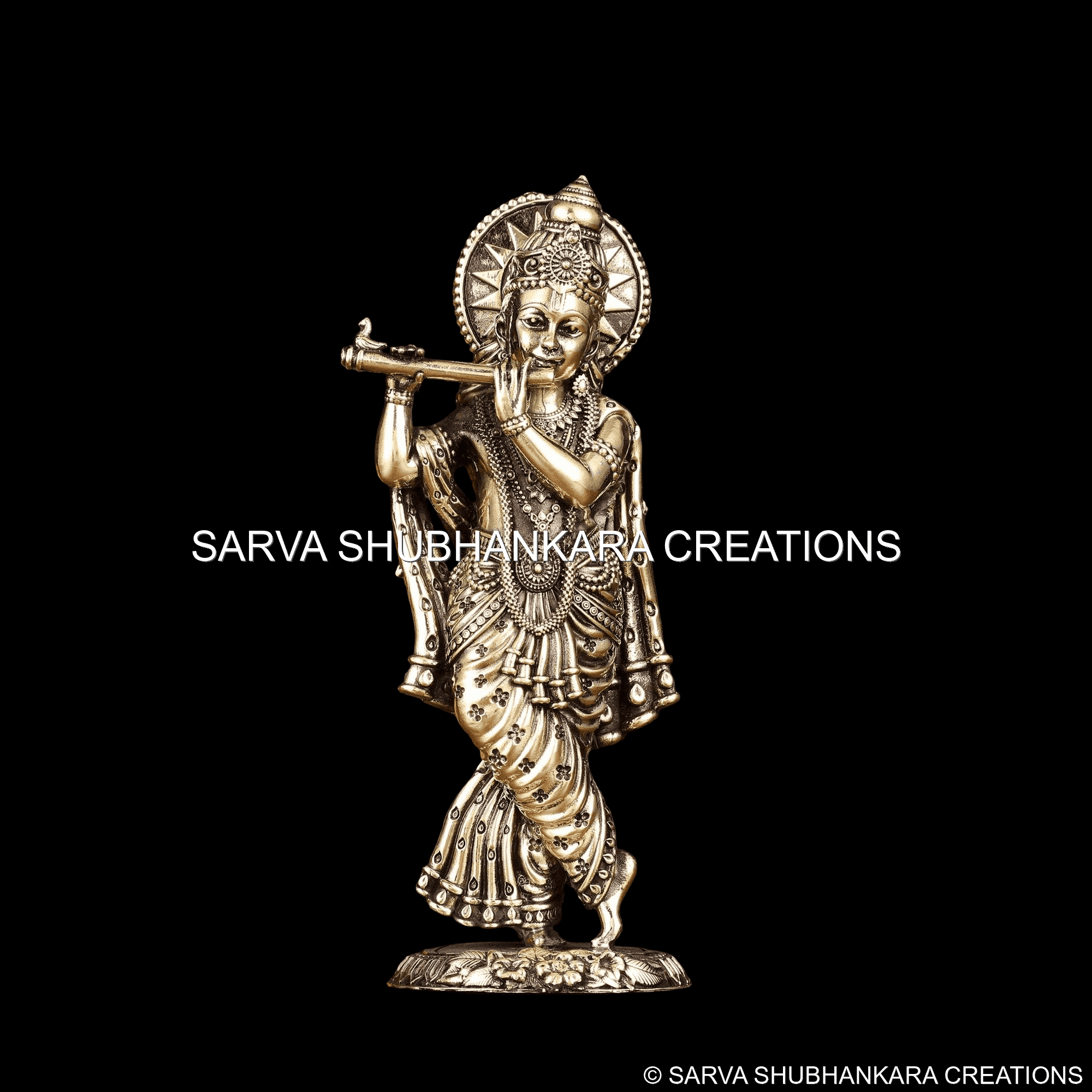 Krishna with Flute Standing Large