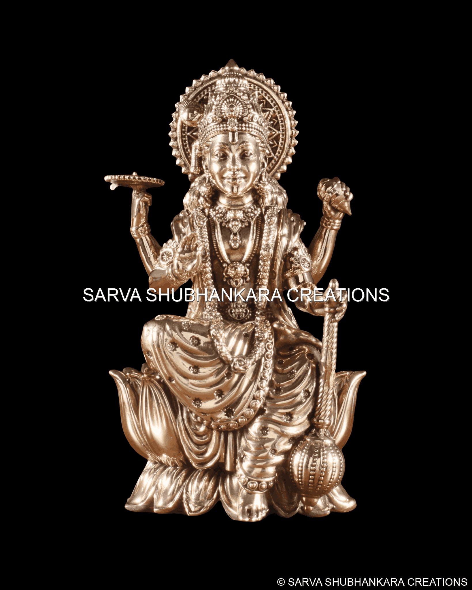 Vishnu Seated on Lotus