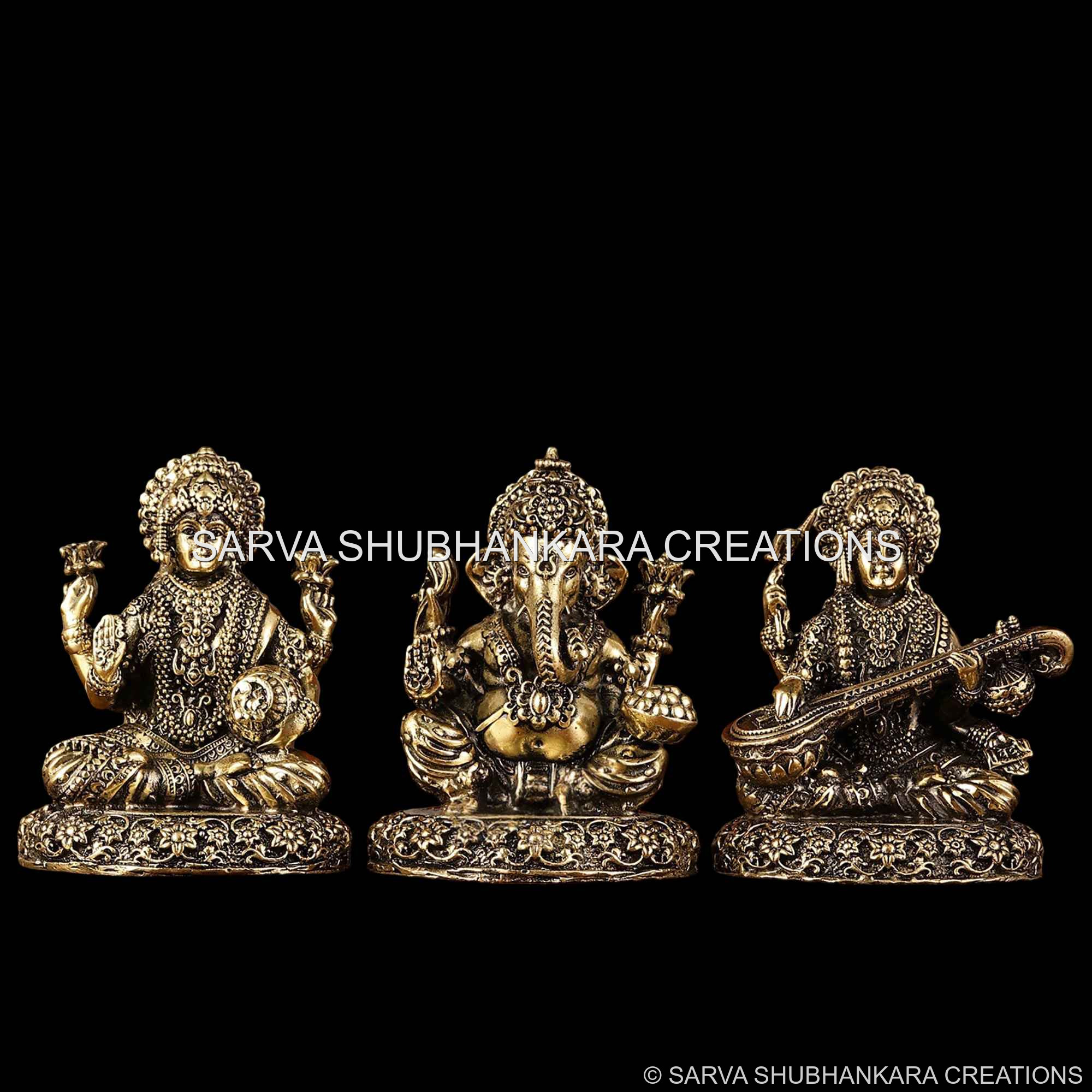 Ganesh Lakshmi Saraswati Classic Set