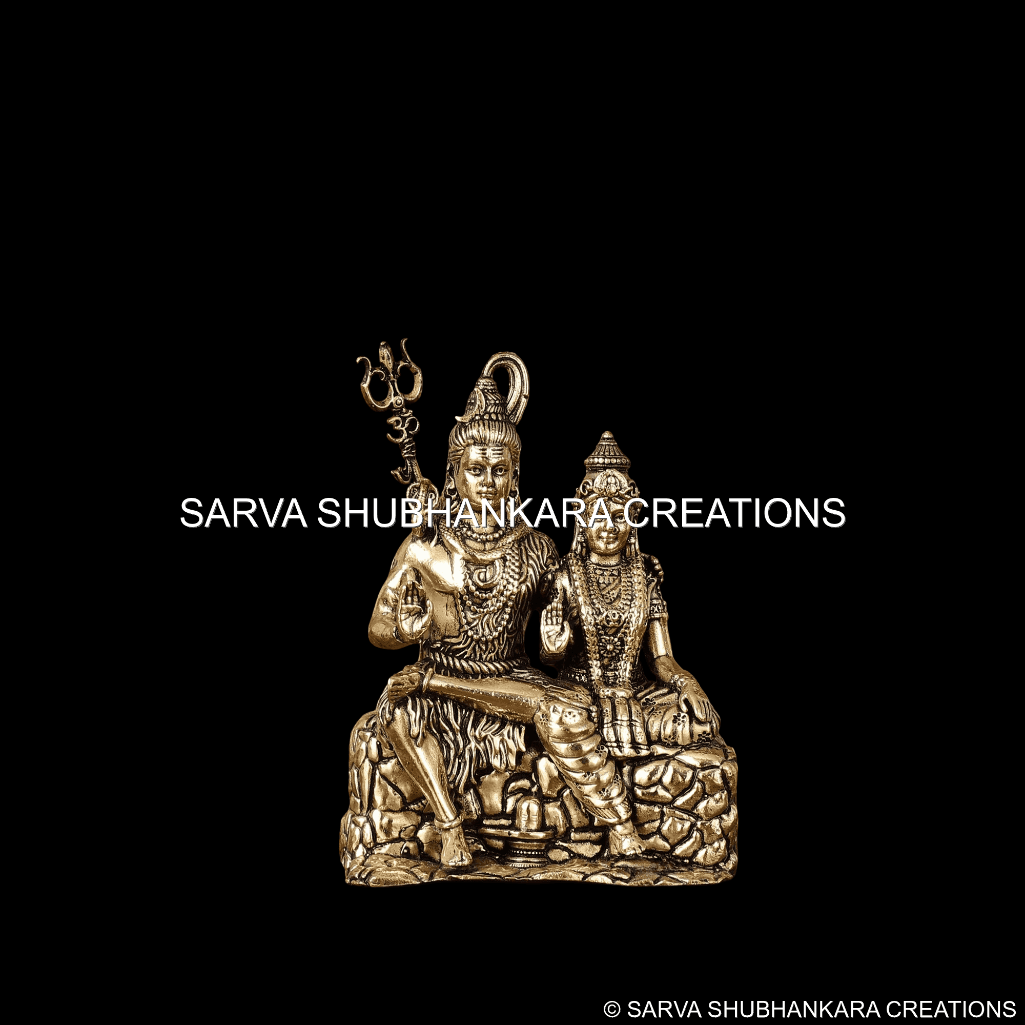 Shiv Parvati Seated Harmony