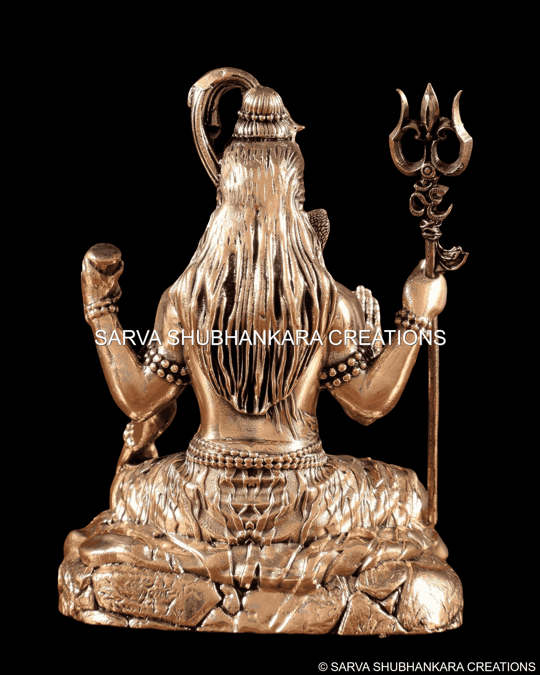 Lord Shiva Sitting on Stone