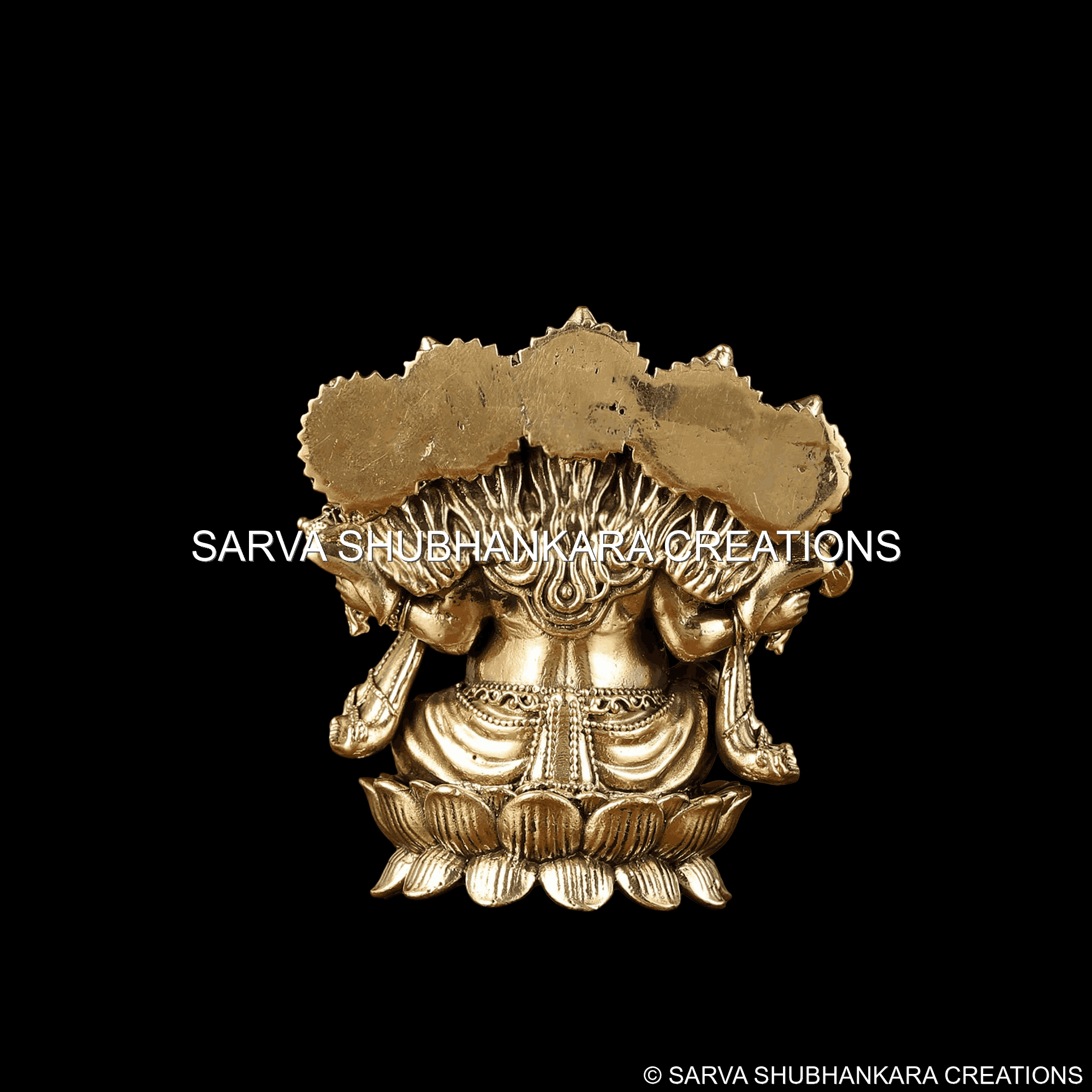 Panchmukhi Ganesh on Lotus