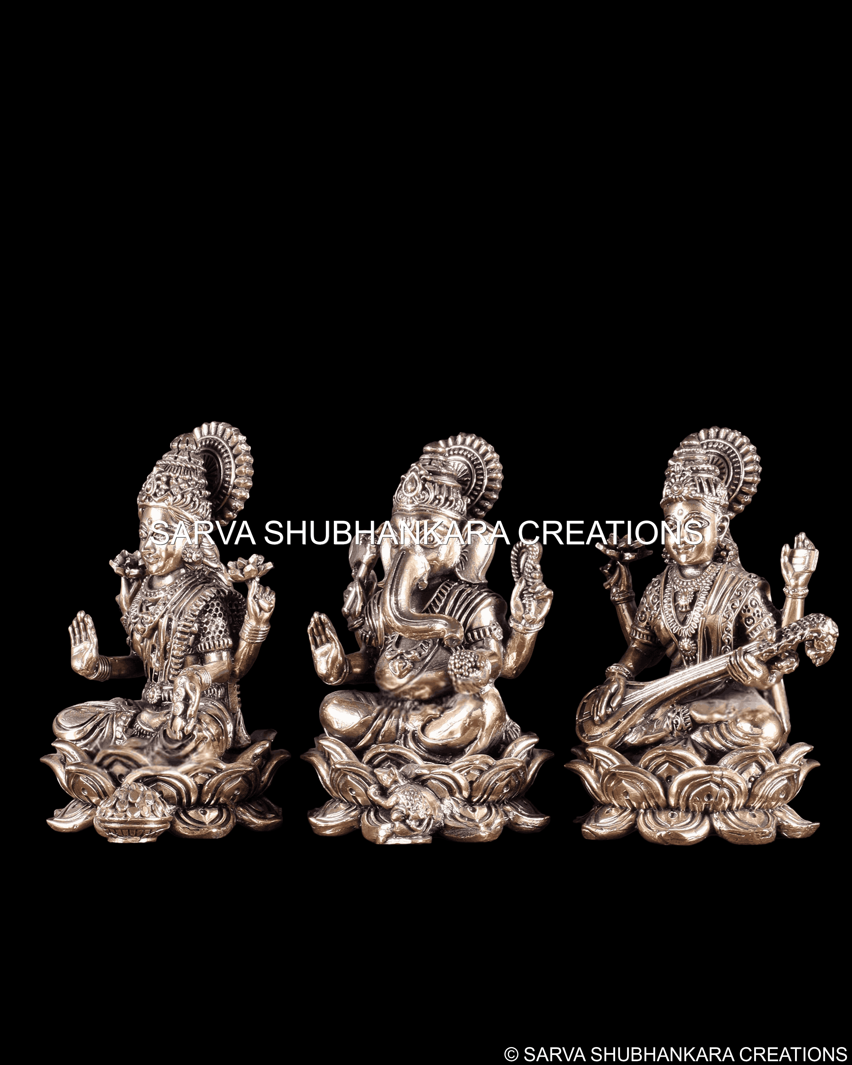 Ganesh Lakshmi Saraswati Compact Set
