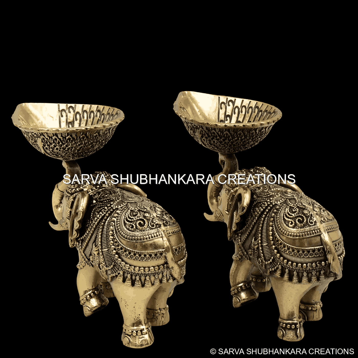 Elephant Diya Holder
