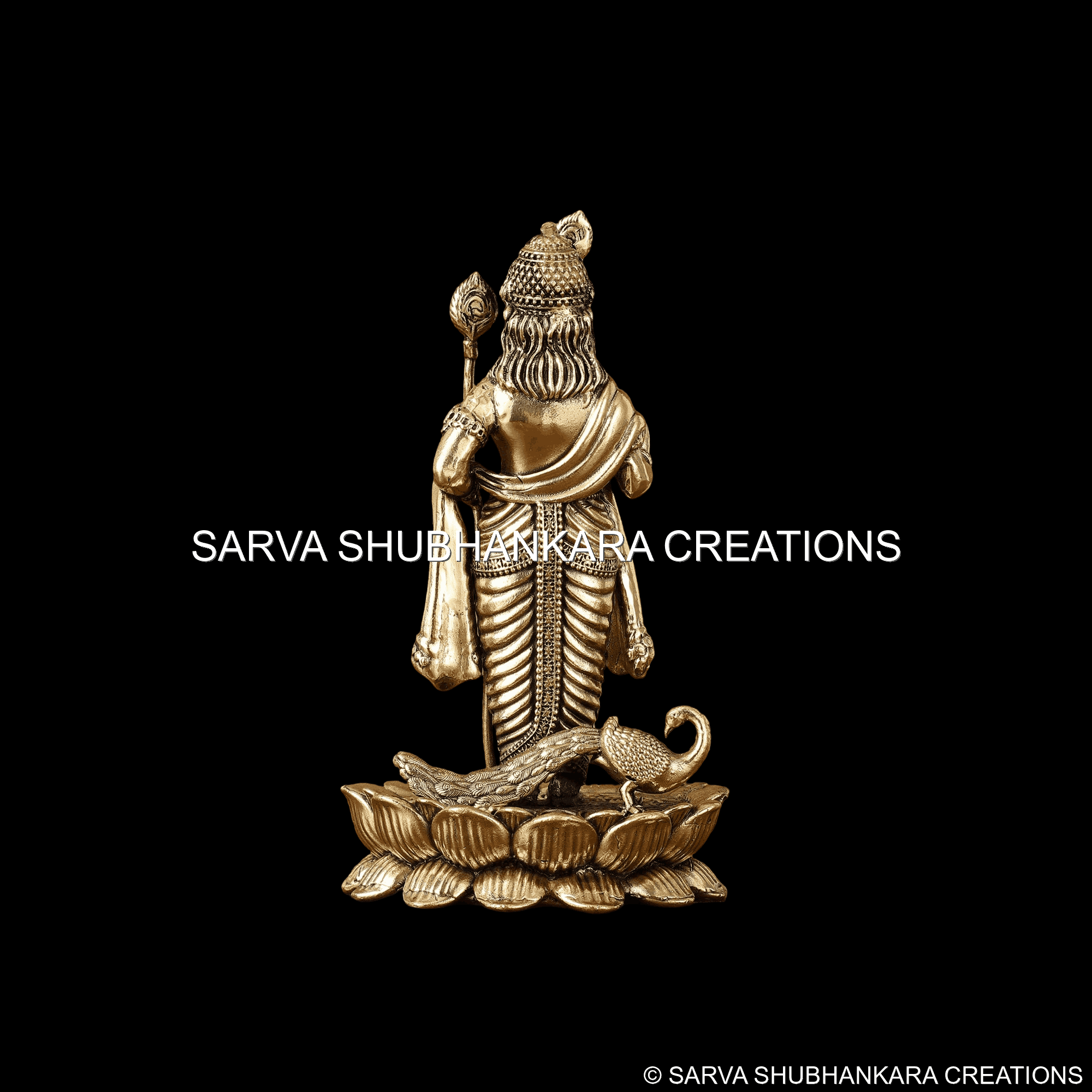 Murugan Lotus Standing Divinity