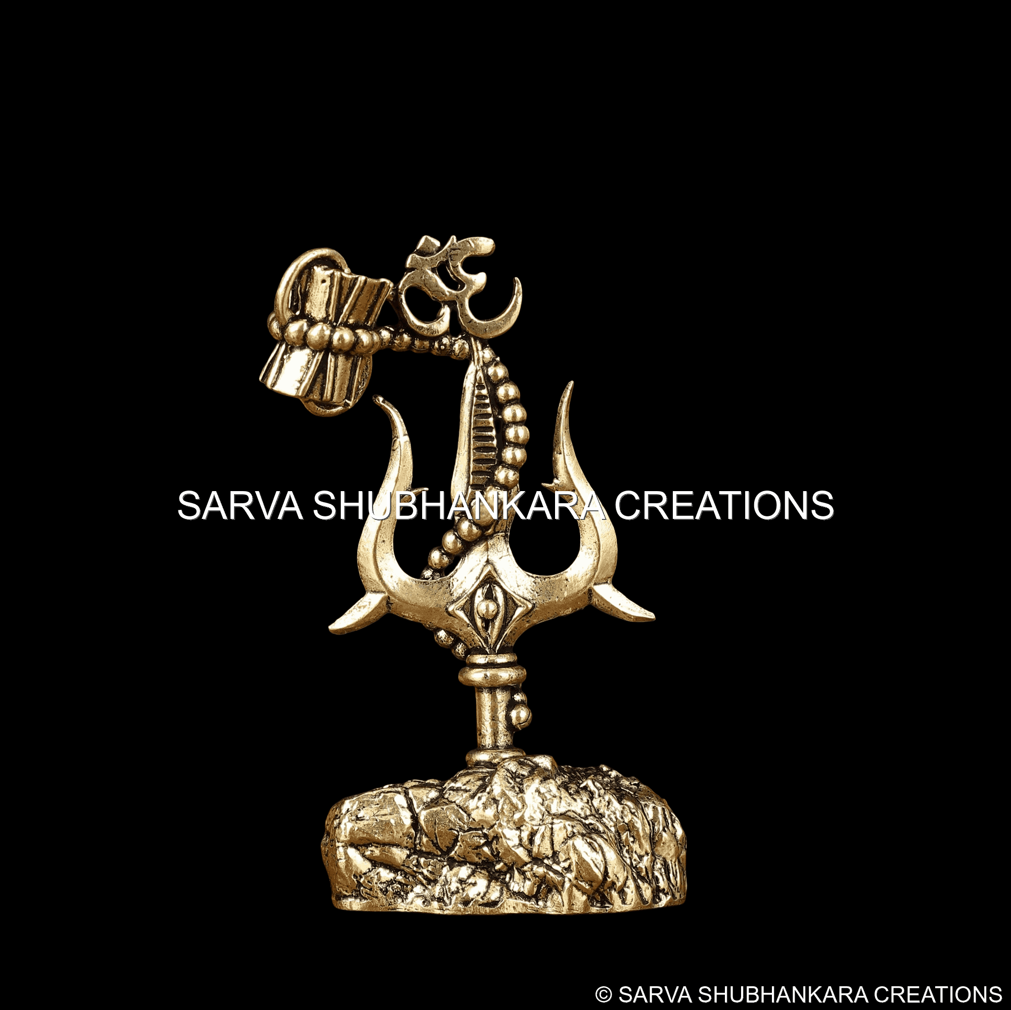 Trishul Damru Om Sacred Symbol